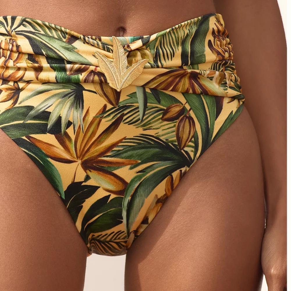 🆕 FARM Rio X Anthro Bananart High-Waisted Bikini Bottoms